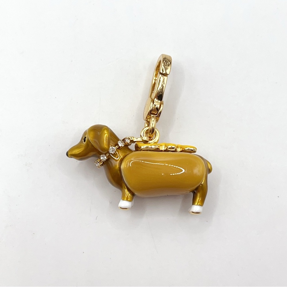 Juicy Couture dachshund hotdog charm